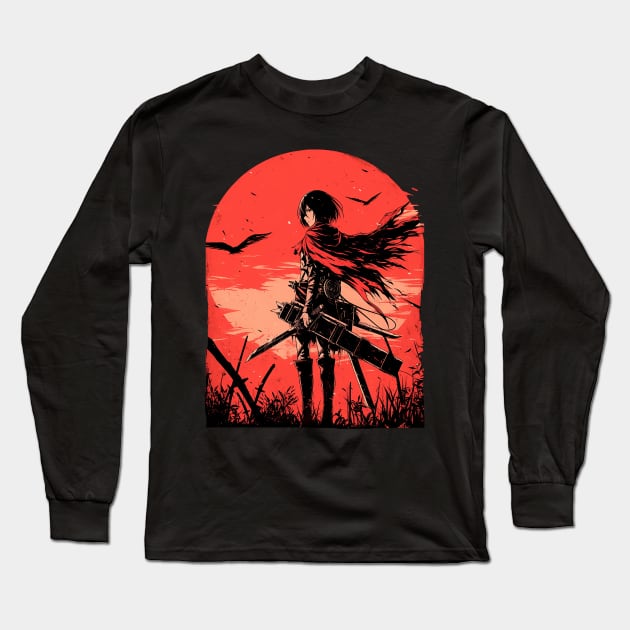 mikasa Long Sleeve T-Shirt by StevenBag